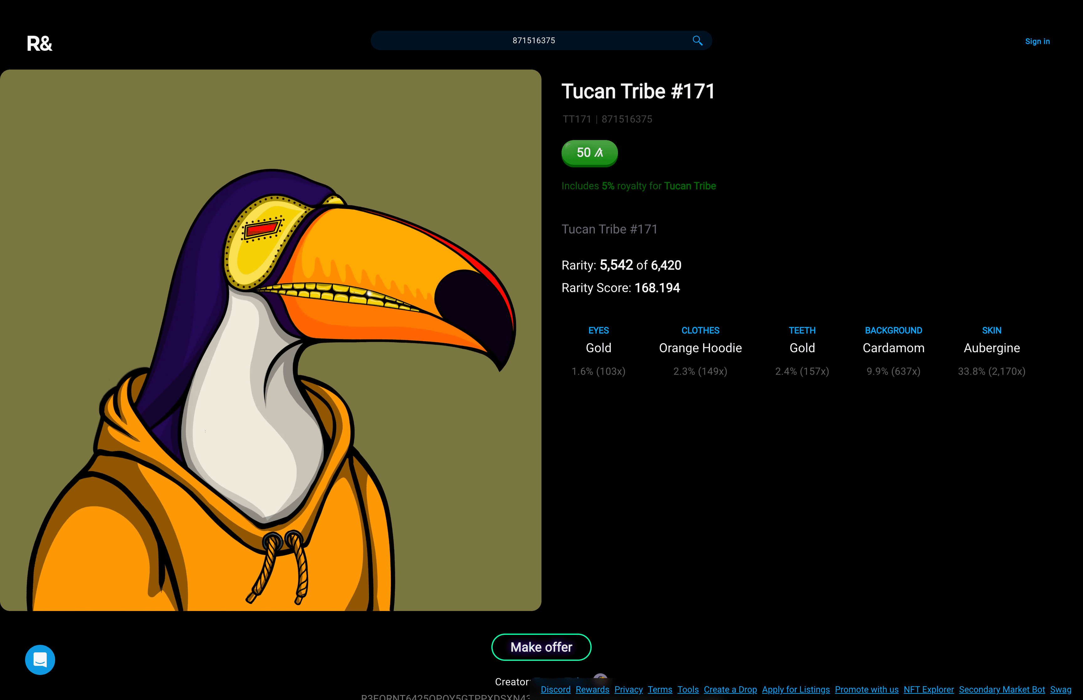 Rand Gallery - Tucan Tribe purchase