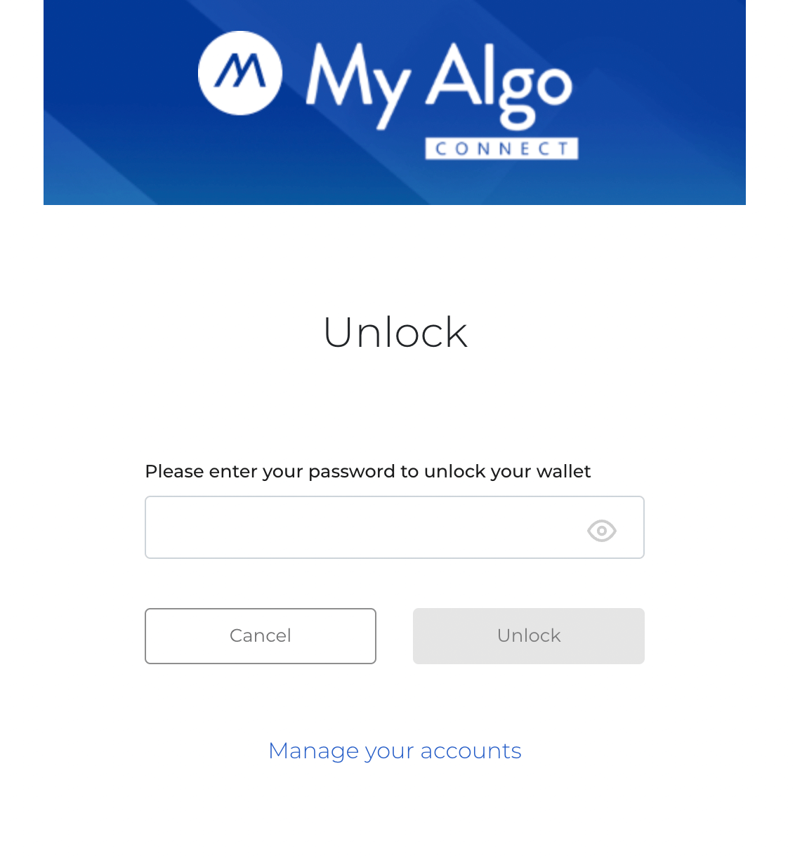 MyAlgo Unlock